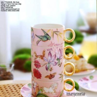 BỘ QUÀ TẶNG 4 TÁCH TRÀ CAO CẤP